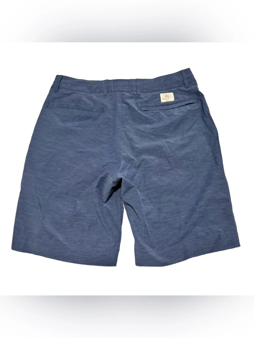 Faherty All Day Short Mens 30 Chino Performance Short Lightweight Blue Casual 7'